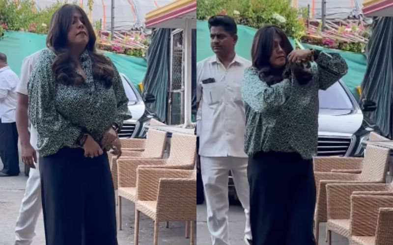 Ekta Kapoor Mercilessly TROLLED For Adjusting Her Uncomfortable Dress In Public; Netizens Say ‘So Much Money But No Class’