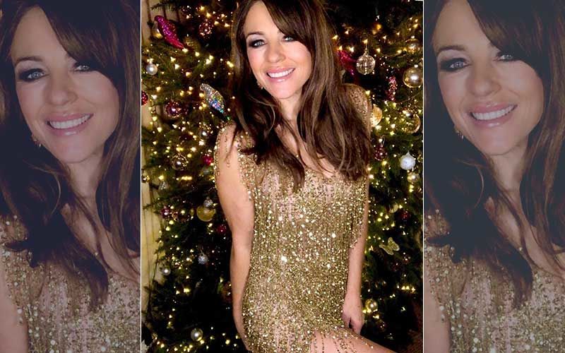 Christmas 2019: Elizabeth Hurley Goes Desi; Rocks A Saree And Celebrates The Festival Indian Style