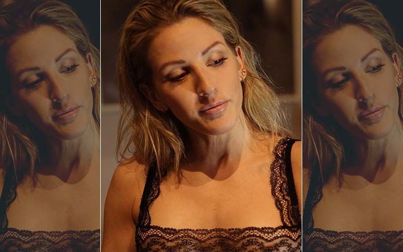 Ellie Goulding Strips Down To See-Through Lingerie; Exposes It All In A Sheer Lace Bralette-PIC INSIDE