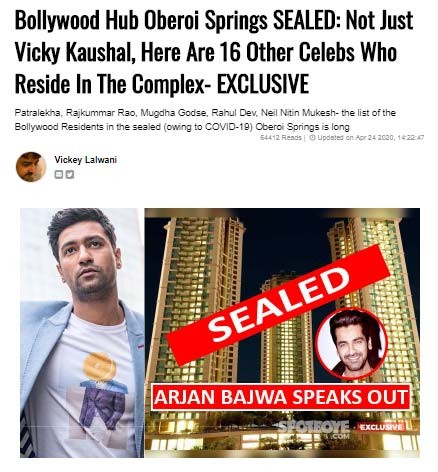 ANGUISH In Vicky Kaushal's Building Over Abhimanyu Singh's ...