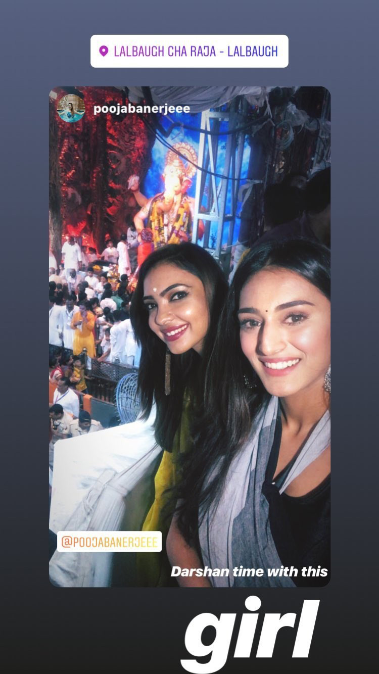 erica fernandes and pooja banerjee at lalbaugh