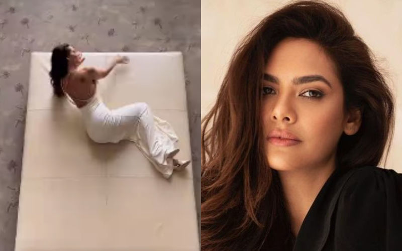 Oh-So-Hot! Esha Gupta Goes BRALESS In Latest Photoshoot, Actress Looks Seductive While Lying On The Couch In A Sexy Backless Dress-See VIDEO