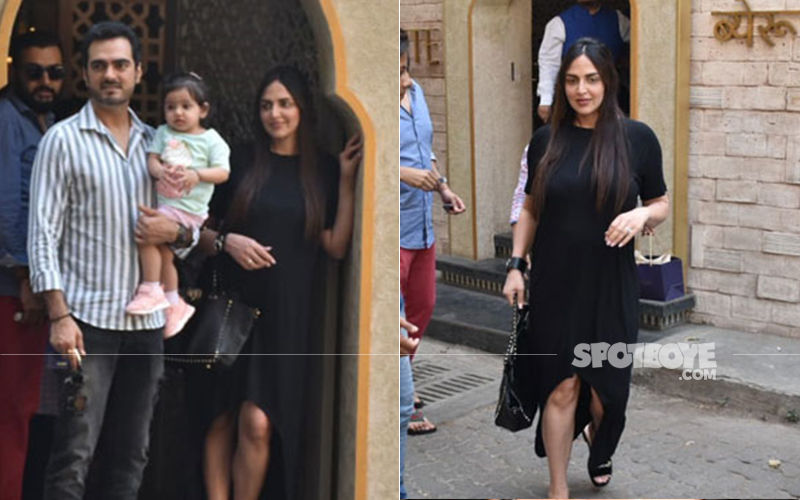 Esha Deol And Bharat Takhtani’s Day Out In The City With Baby Radhya