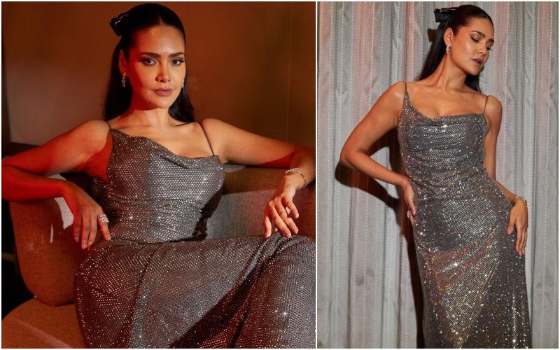 Esha Gupta Leaves The Internet Drooling As She Flaunts Her Figure Assets In A Sexy Shimmery Bodycon Dress- Take A Look