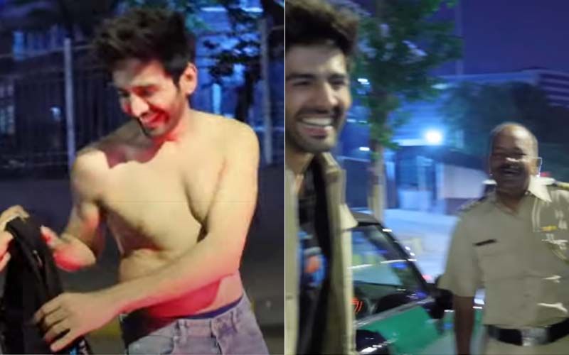 When Kartik Aaryan Was Stopped By Policemen For Changing Clothes On The Road; ‘Arre Sir, Hum Road Par Badalte Hain’ - VIDEO