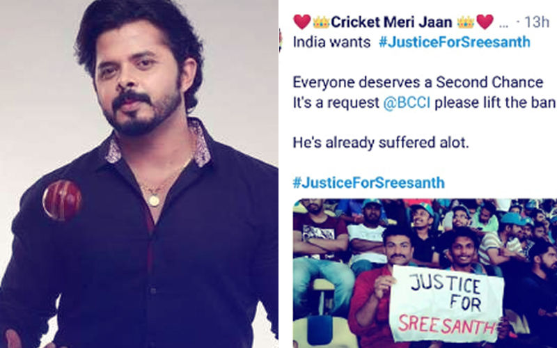 #JusticeForSreesanth: Fans Demand To Lift Ban And Say Cricketer Should Be Given Another Chance
