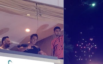 WATCH: Salman Khan Waves Out To Fans As They Welcome Him With Firecrackers