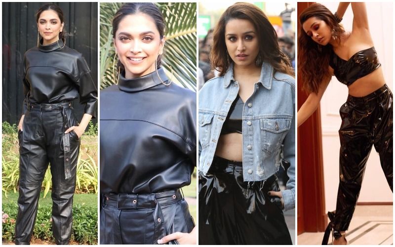 Shraddha Kapoor Apes Deepika Padukone's Black Latex Separate Look But Gives It A Twist With Denim