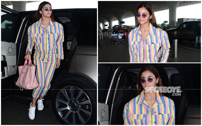 FASHION CULPRIT OF THE DAY: Alia Bhatt, Your Attempt At Candy Stripes With This Co-Ord Set Is A Total Disaster!