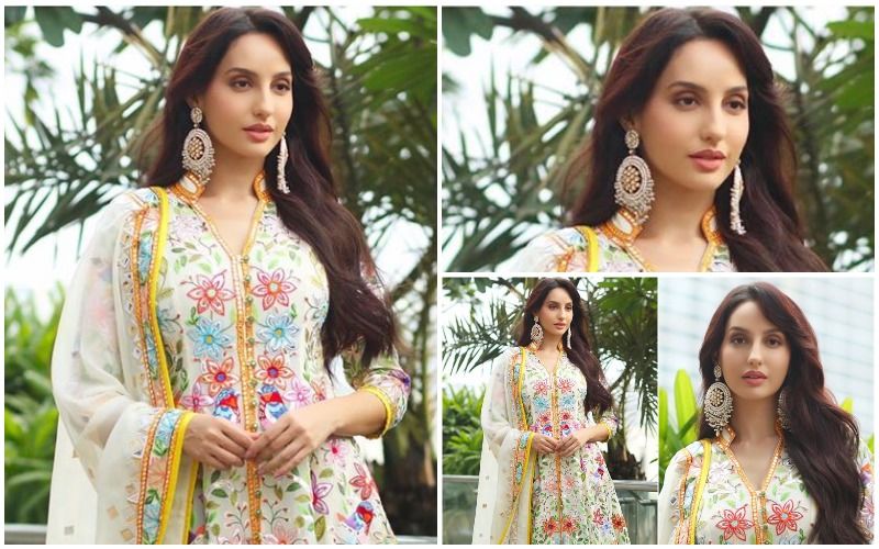 FASHION CULPRIT OF THE DAY: Nora Fatehi, How About Forever Hiding That Floral Indian Outfit In Your Cupboard?