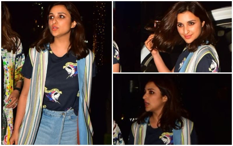 FASHION CULPRIT OF THE DAY: Parineeti Chopra, The Striped Jacket Is As Useless A Part Of Your Look As A Movie Ticket After Showtime