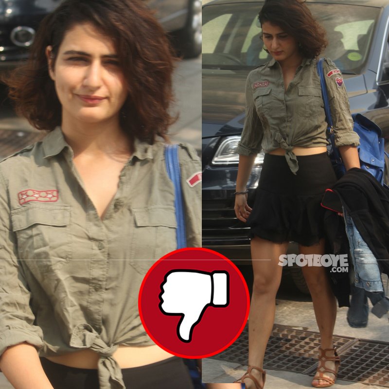 fatima sana shaikh post gym workout