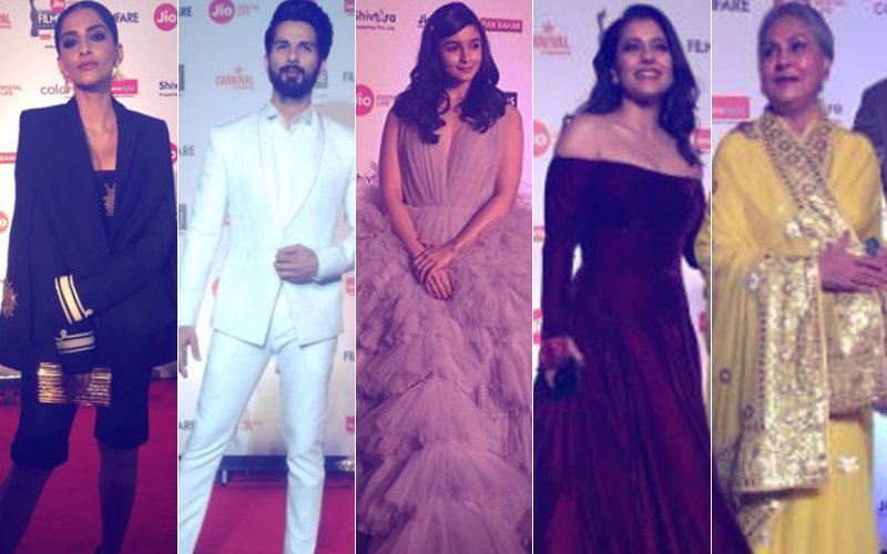 FILMFARE AWARDS 2018: Sonam, Alia, Shahid Arrive; DO NOT MISS Kajol, Jaya Bachchan’s K3G Moment