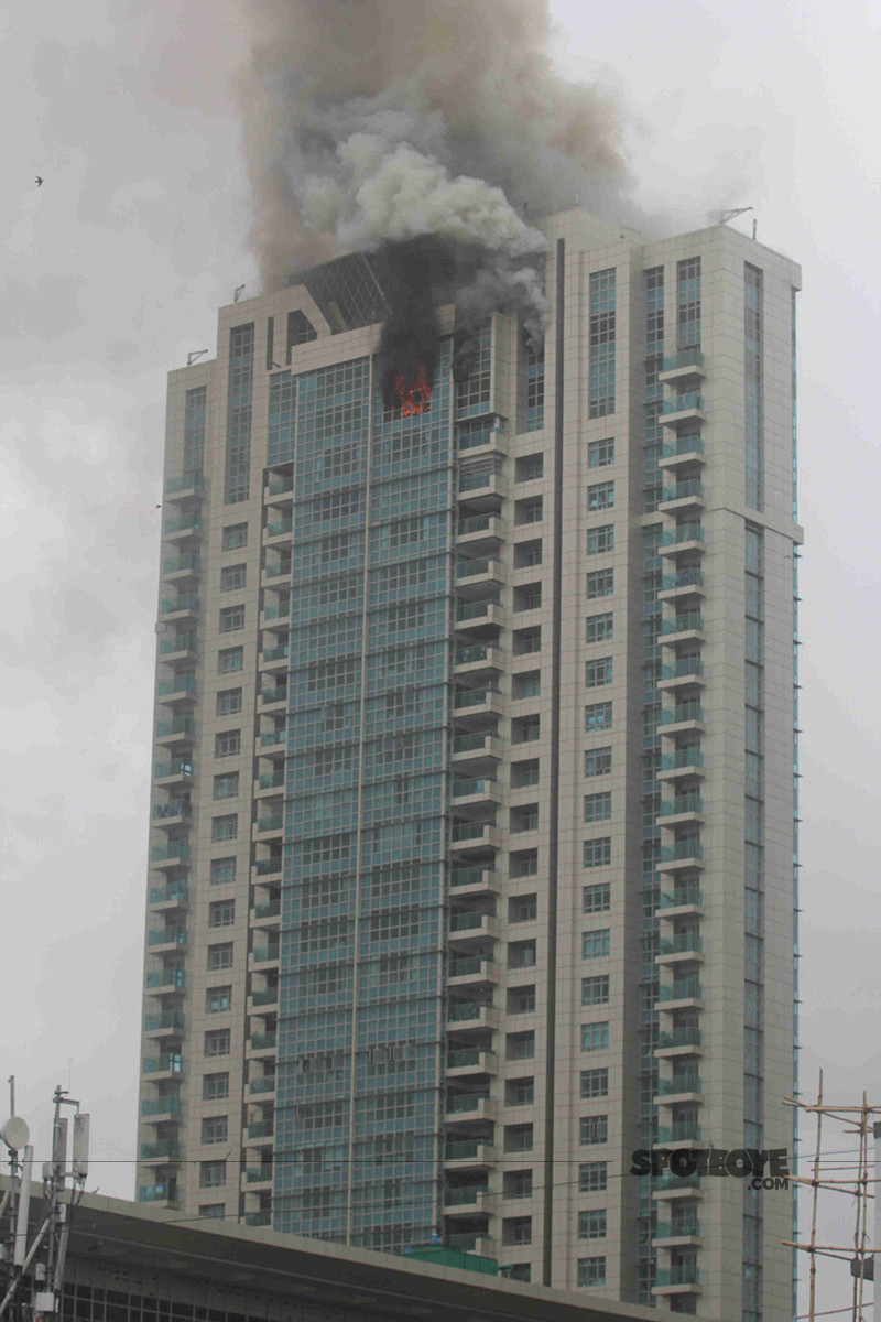fire engulfs beaumonde building