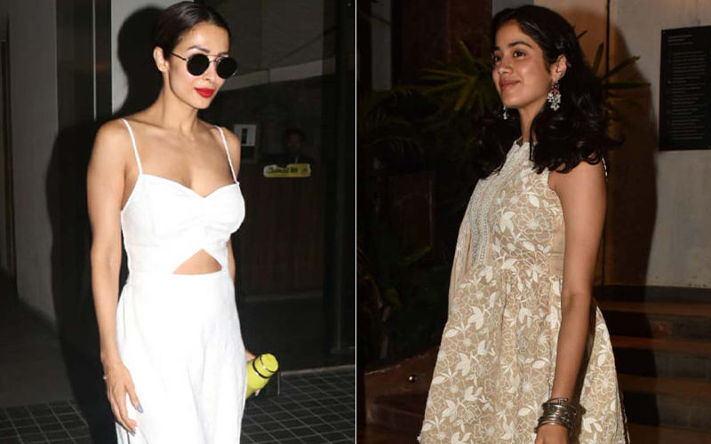 Celeb Spotting: Malaika Arora Is A Vision In White, Janhvi Kapoor Stuns In Traditional Wear