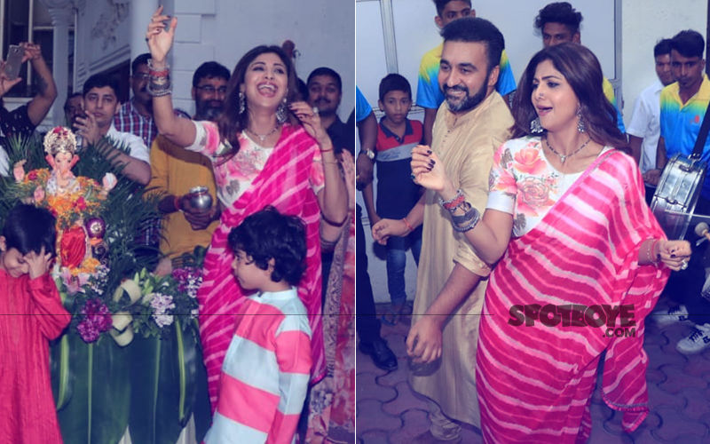 Ganesh Chaturthi 2018: Shilpa Shetty Dances At The Visarjan In A Pink Saree, In Video And Pics