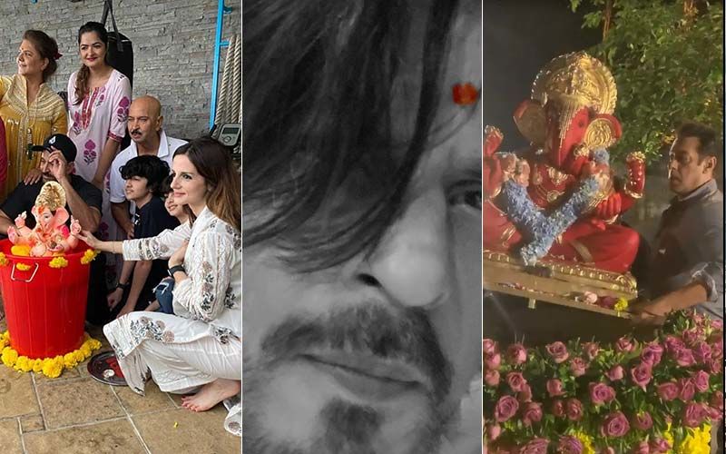 Ganpati Visarjan 2020: Salman Khan And Iulia Vantur, Shah Rukh Khan And Wife Gauri, Hrithik Roshan And Sussanne Bid Goodbye To Lord Ganesha