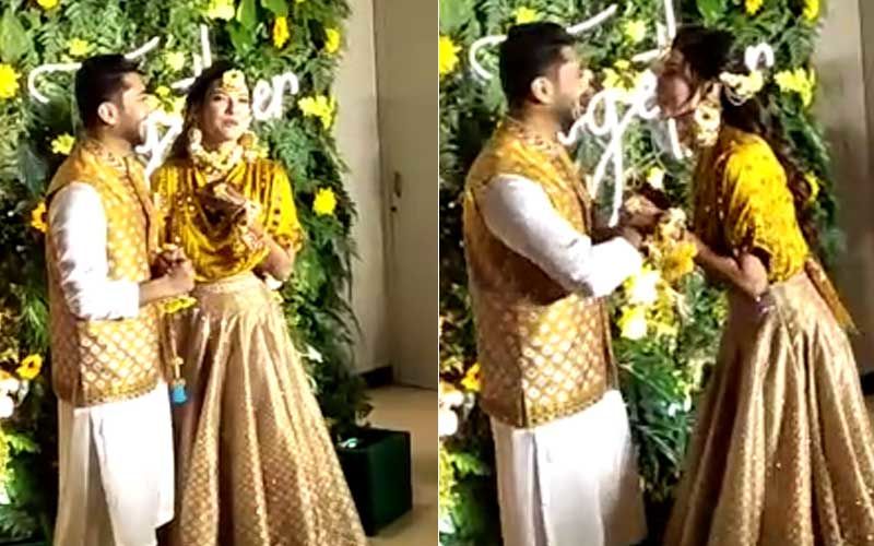 Gauahar Khan Stops To-Be Husband Zaid Darbar From Showing Off His 'Gauahar Ka Shauhar' Mehendi; Says, ‘Kuch Cheezein Personal Hoti Hai’ – WATCH VIDEO