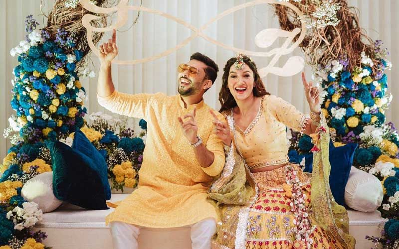 Gauahar Khan-Zaid Darbar Wedding: Soon-To-Wed Couple Looks Resplendent As They Twin In Yellow; Duo Kick-Start Their Pre-Wedding Festivities
