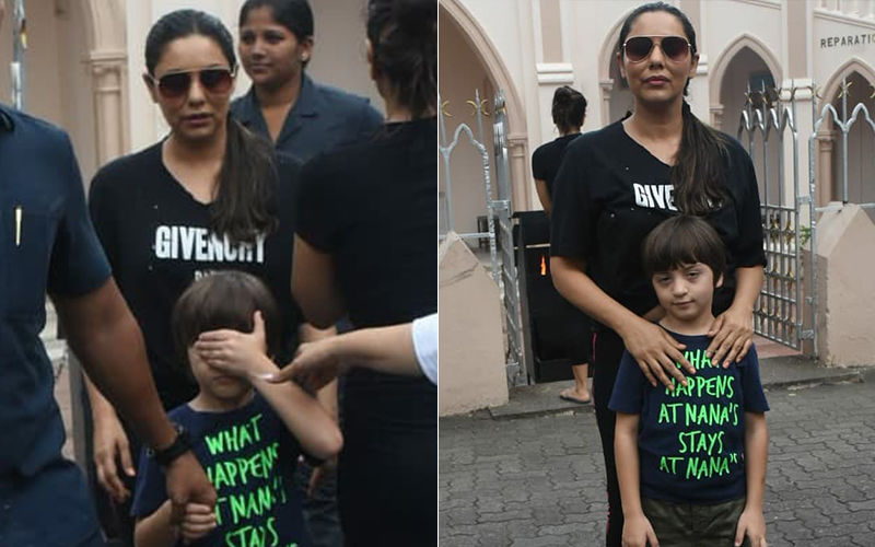 Spotted! Gauri Khan And AbRam Attend The Sunday Mass At Mount Mary Church In Bandra