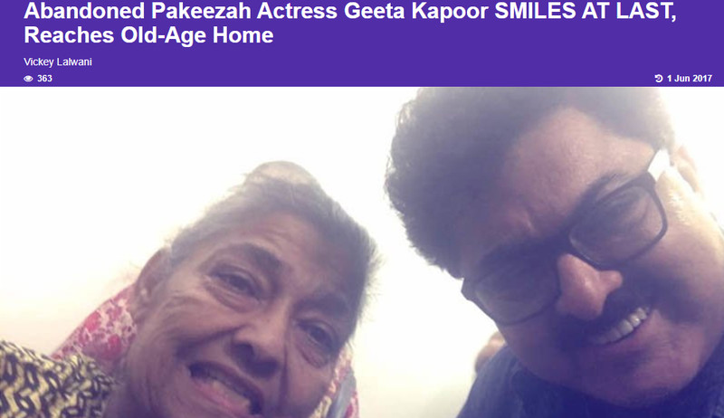 geeta kapoor reaches old age home