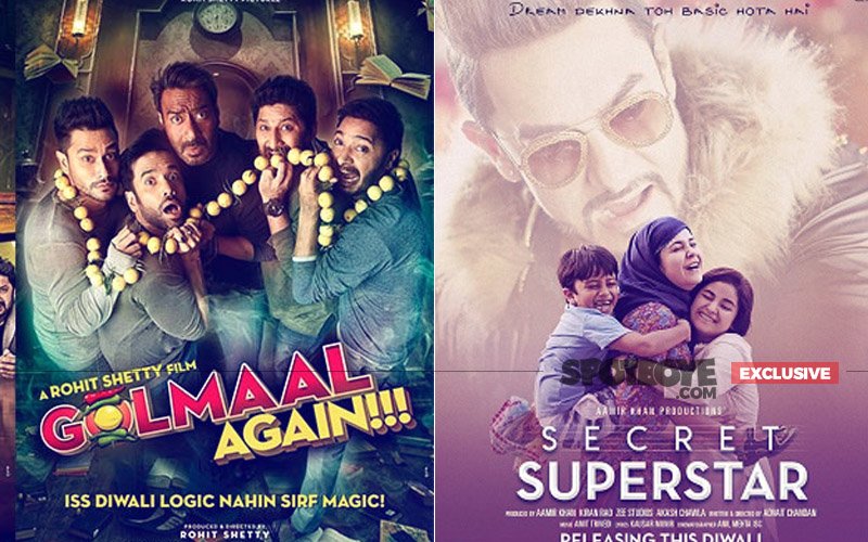 Golmaal Again FAILS TO DOWNSIZE Secret Superstar In The Opening Day Display