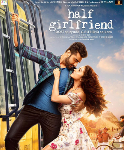 half girlfriend poster featuring shraddha and arjun