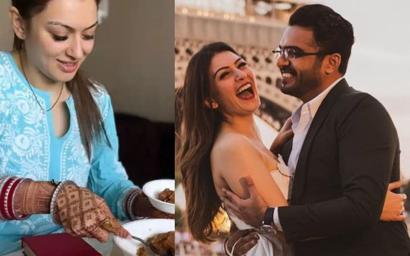 AWW! Hansika Motwani Cooked Her 'Pehli Rasoi' For Husband Sohael Khaturiya; Latter Gushes As She Serves Him Sweet Halwa- SEE PIC