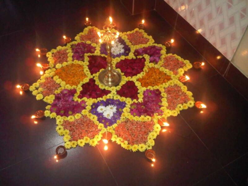 Simple flower decoration ideas | Flower decorations, Festival decorations,  Festival diy