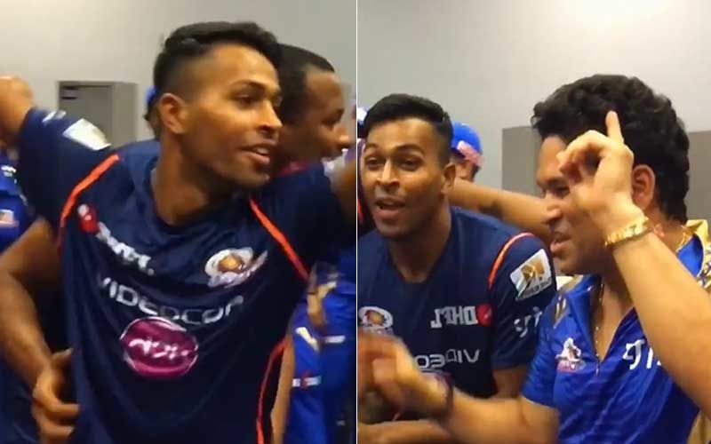 When Mumbai Indians’ Hardik Pandya Made Sachin Tendulkar Dance To Zingaat After Their Glorious IPL Win - VIDEO