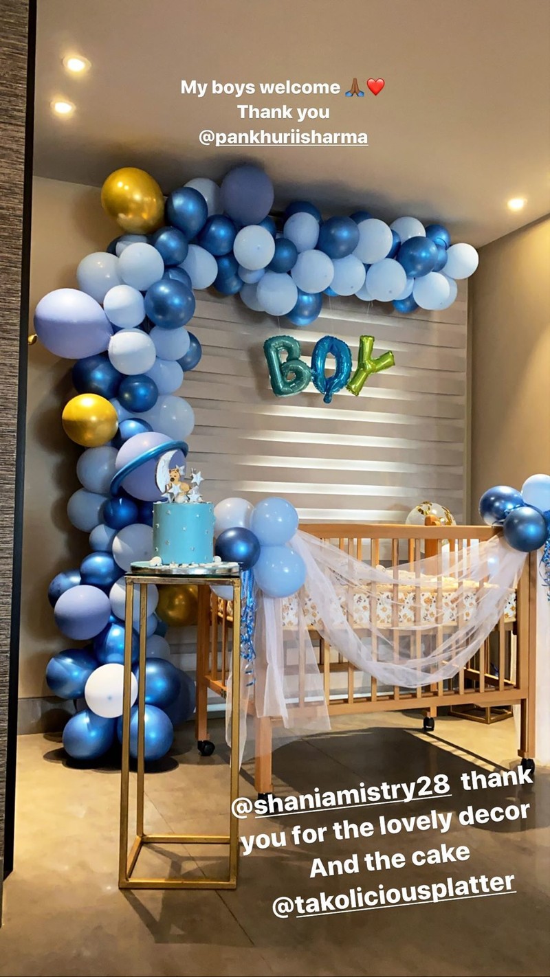 baby boy welcome room decoration