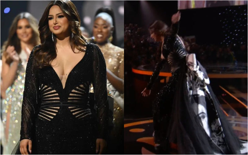 Oops Moment! Harnaaz Sandhu TRIPS During Her Final Walk At Miss Universe 2022 Stage; Breaks Down In Tears-See VIDEO