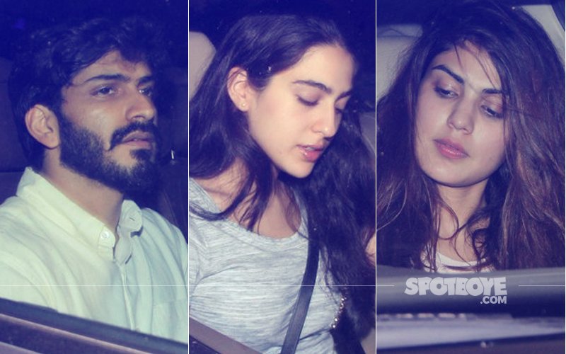 Harshvardhan Kapoor Parties With Sara Ali Khan At Kareena Kapoor’s Home, Rhea Chakraborty Joins In!