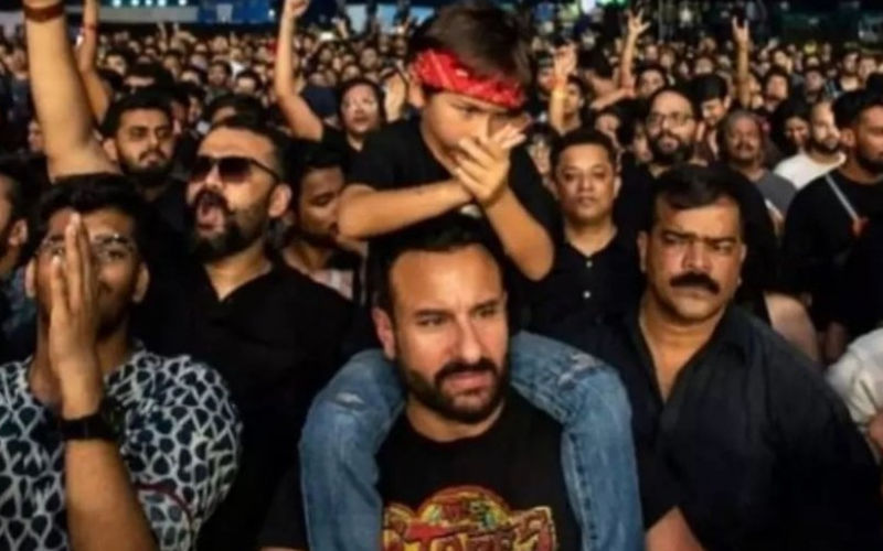 Saif Ali Khan Bonds With Son Taimur Ali Khan Over Rock Music As They Attend A Concert In The City!- Photos Inside