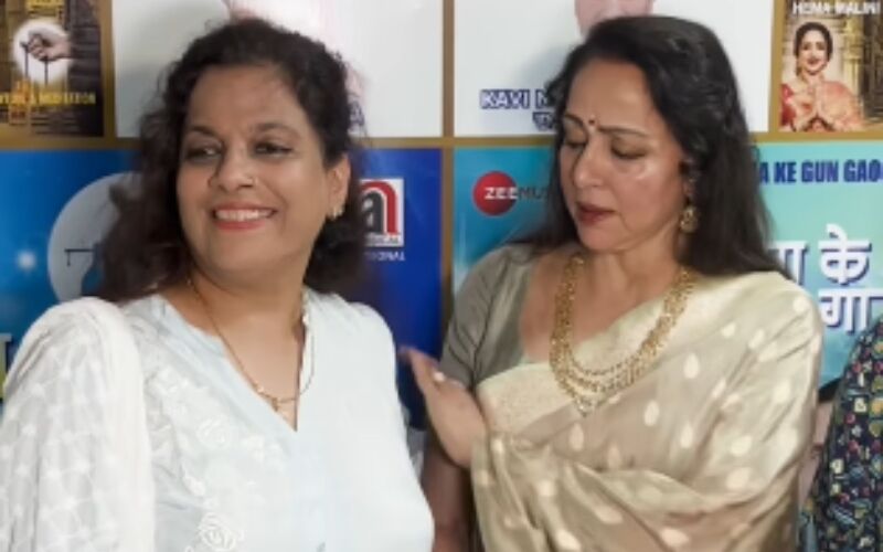 Hema Malini Looks Uncomfortable As Fan Touches Her Shoulder; Netizens SLAM Her, Say, ‘Election Ke Time Janta Should Remember This’