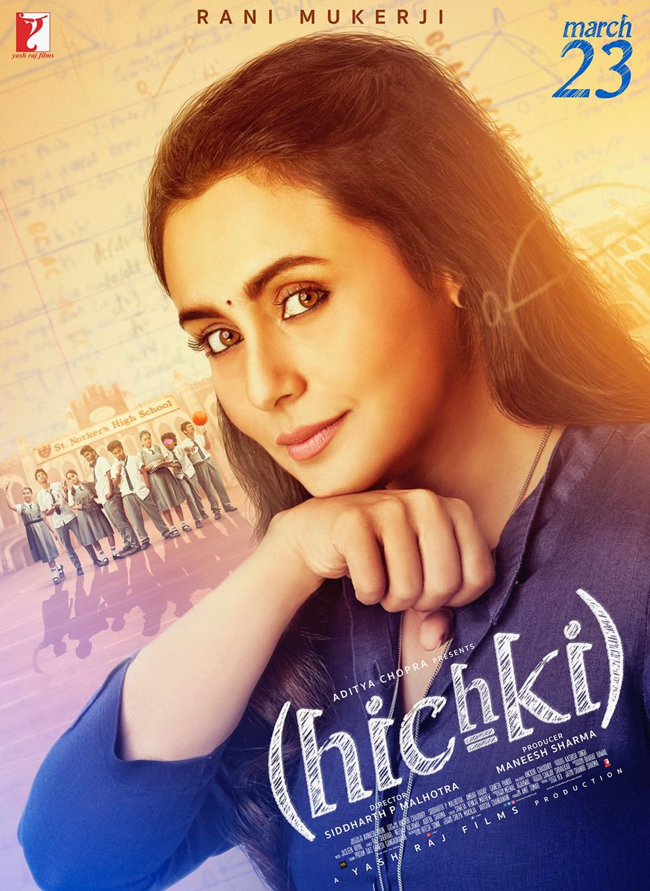 hichki poster featuring rani mukerji