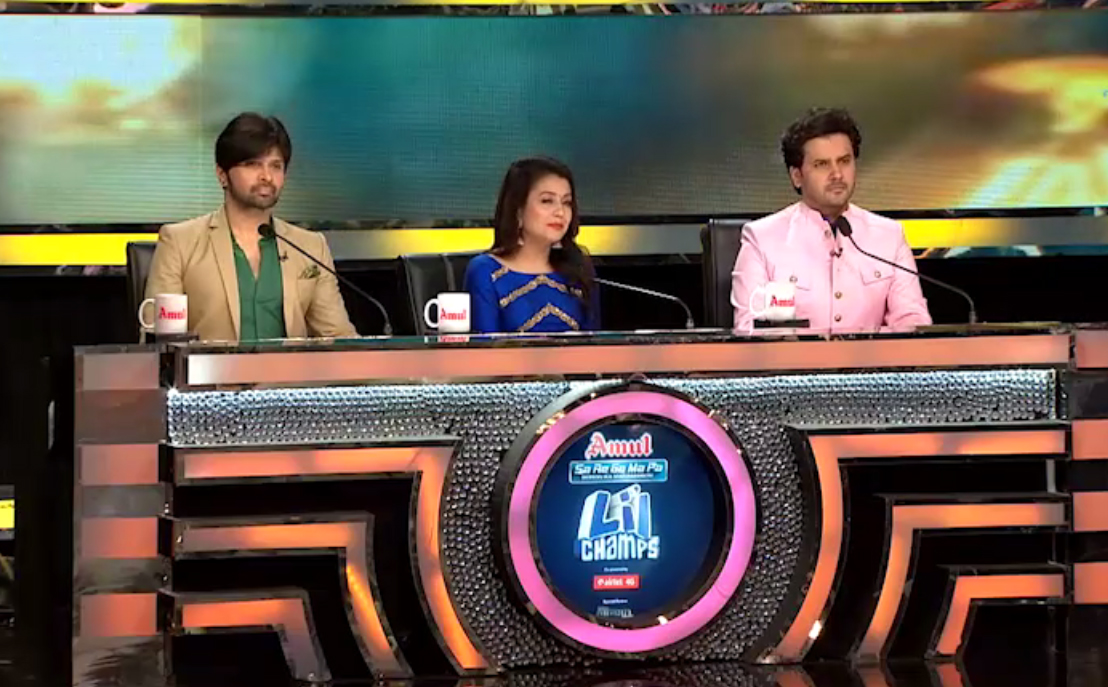 himesh reshammiya at amul sa re ga ma pa lil champs