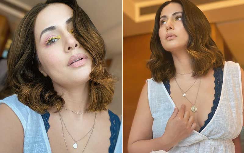 Hina Khan’s Looks No Less Than A Sassy Diva Wearing Yellow Eyeliner; Her New Make-up Trick Is A Must Try