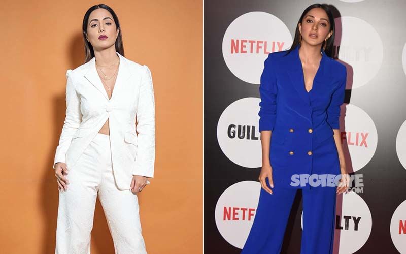 Power Suit Fashion Face-Off: Kiara Advani And Hina Khan Rock Similar Outfits But Hina's Turns Out To Be An EPIC FAIL