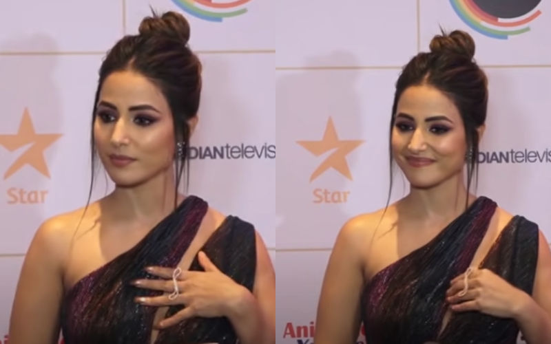 Hina Khan Keeps Adjusting Her One-Shoulder Gown, Hiding Cleavage At Recent Event; Netizen Asks, ‘Aise Uncomfortable Dress Pehni Kyu’-See VIDEO