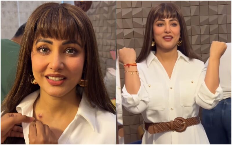 Hina Khan Resumes Work Amid Chemo Therapy For Breast Cancer Diagnosis; Actress Says, ‘Trying To Hide My Stitches’- WATCH VIDEO