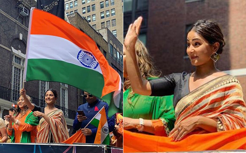 Hina Khan Showered With Immense Love As She Takes Part In The India Day Parade In New York