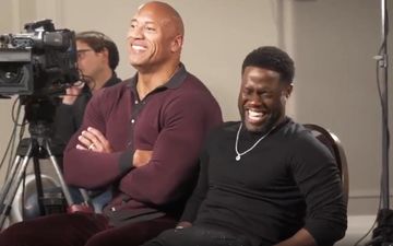 Jumanji: Black Adam Dwayne Johnson Gives Kevin Hart A Superhero Role That Leaves Him In Tears