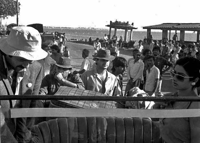 horse ride with anil kapoor sridevi sanjay kapoor watches them mr india shooting