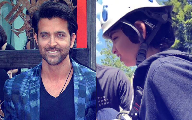 Video: Hrithik Roshan Motivates A Scared Hredaan To Overcome Fear Of An Adventure Sport