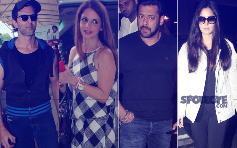 PICS: Hrithik Roshan Is Off To Goa With Sussanne Khan; Salman Khan & Katrina Kaif Leave For Greece