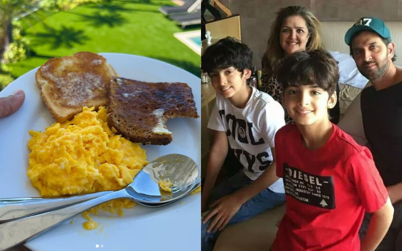 Hrithik Roshan Makes Scrambled Eggs And Toast In Breakfast For Son Hridhaan; Preity Zinta Says ‘Pls Cook For Us’-SEE PICS