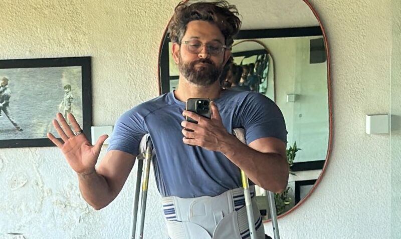 Hrithik Roshan Suffers Muscle Pull, Shares A Photo With Crutches; Actor Says, ‘Woke Up Wanting To Reach Out About This Notion Of Strength’