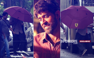 Hrithik Roshan Hides Under Umbrella Despite No Rain. Here's Why