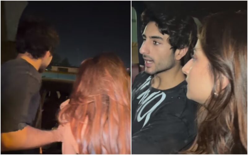 Ibrahim Ali Khan Holds Palak Tiwari’s Hand As They Leave An Event Together; Netizens Say, ‘They Look Good Together’- WATCH Viral Video